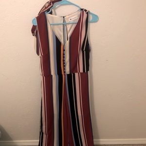 Striped colored jumpsuit